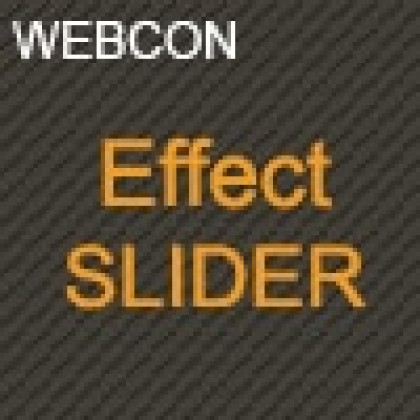 웹콘 이펙트 슬라이더 위젯