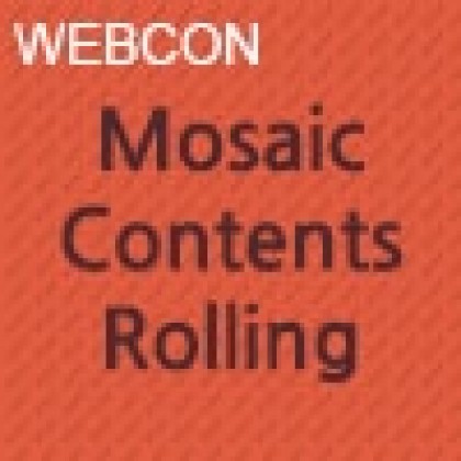 웹콘 Mosaic Contents Rolling 위젯