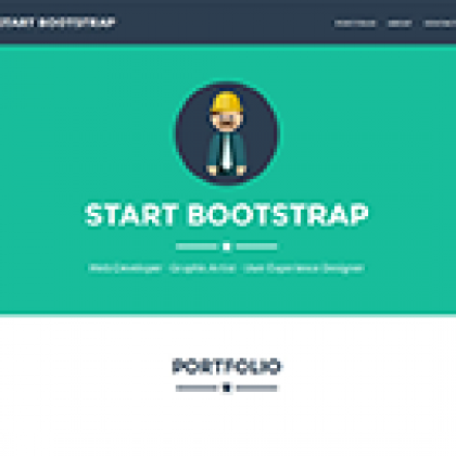 startbootstrap-freelancer 레이아웃